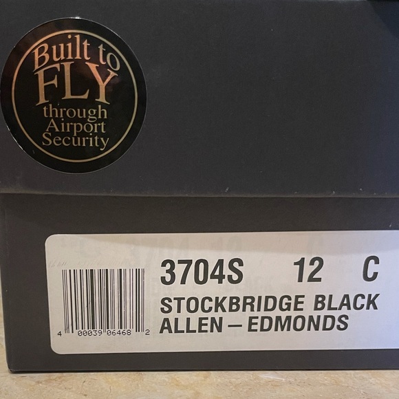 NWT Allen Edmonds Stockbridge Black Oxford Mens 12 main image 6